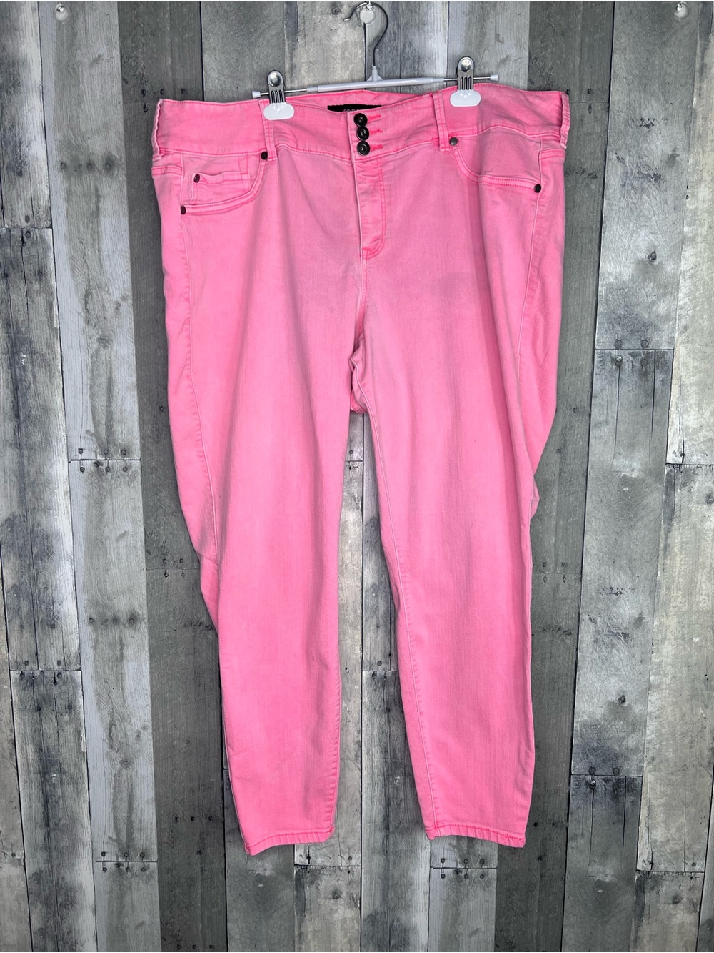 TORRID Pink Vintage Style Stretch High Rise Jeans Size 24